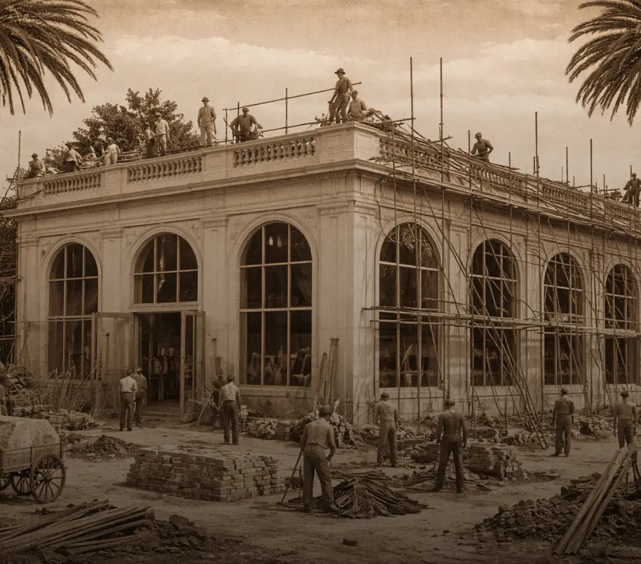 The Reserve, restored facade